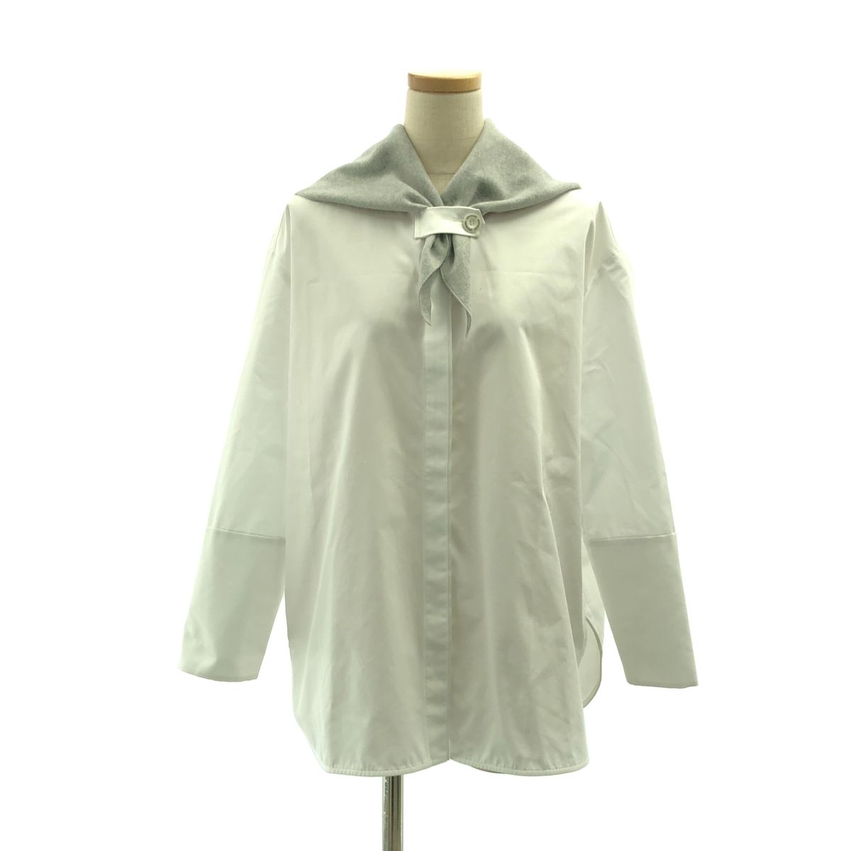 美品】 yori shirocon / ヨリシロコン | ループ スカーフ ブラウス