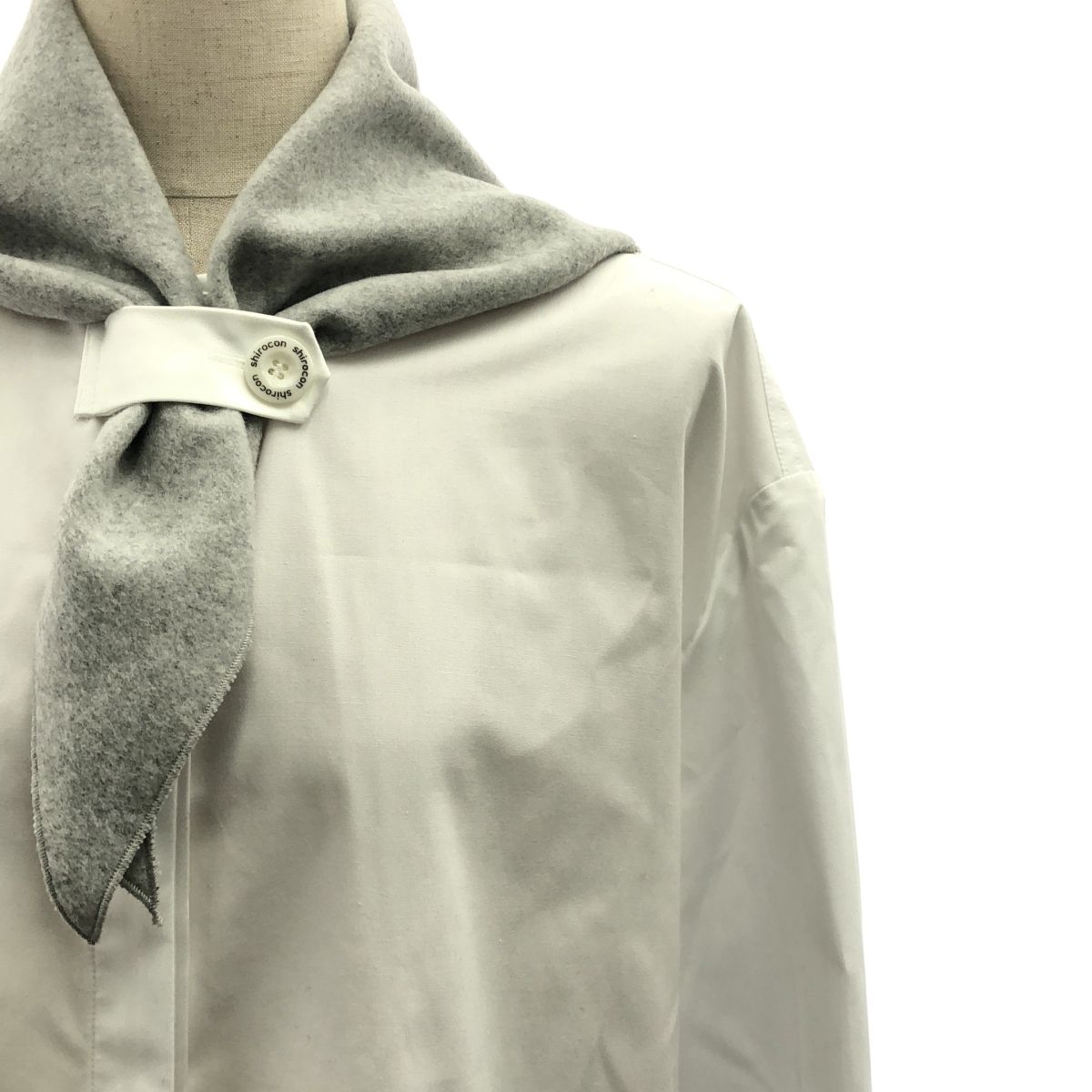 美品】 yori shirocon / ヨリシロコン | ループ スカーフ ブラウス