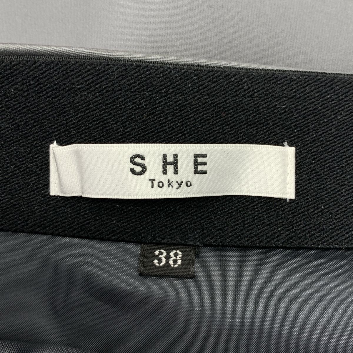 サイドジップ ロングスカート