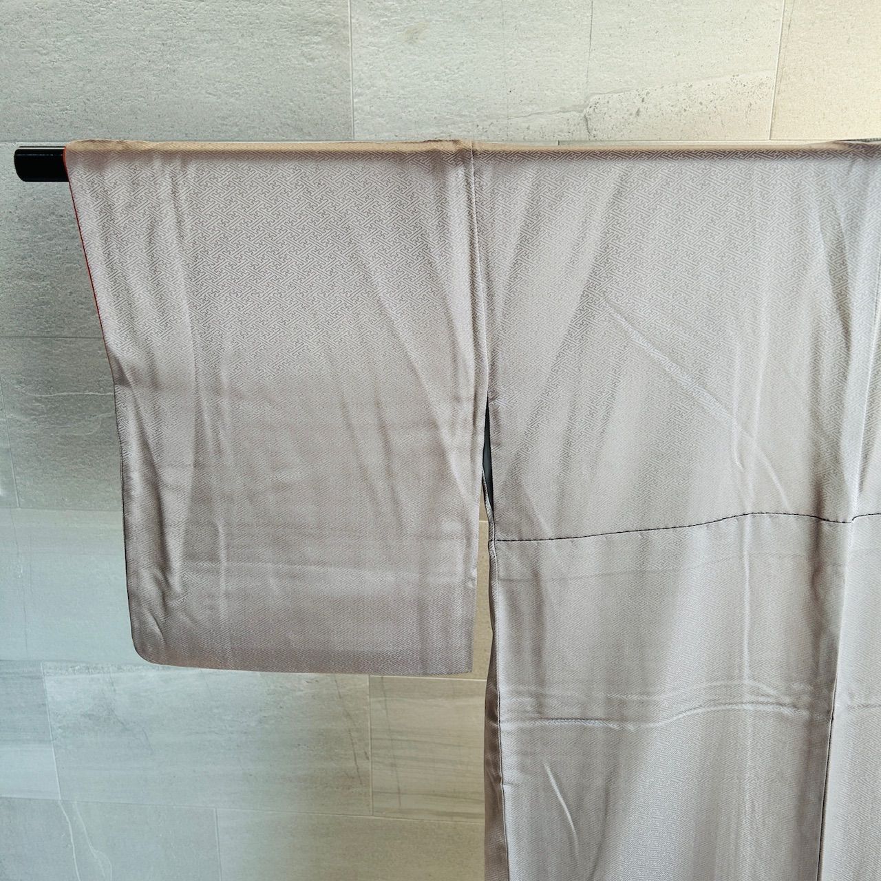 着物 帯 セット 付け下げ 袋帯 グレー系 緑系 上品 華やか 管理番号