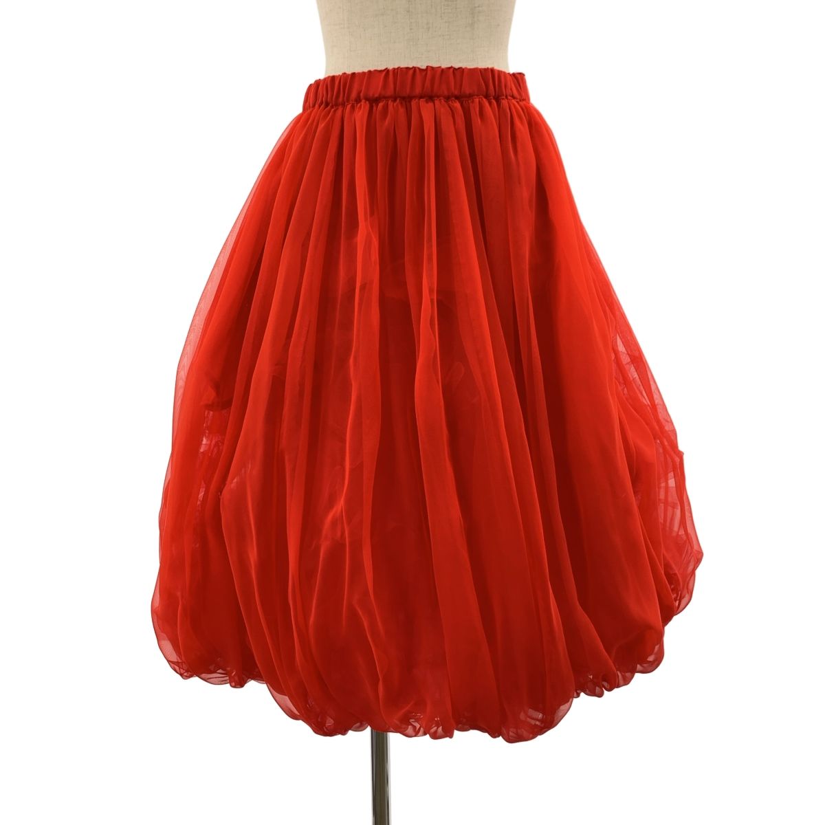 COMME des GARCONS GIRL | コムデギャルソンガール 2025 SS チュールドッキング バルーンスカート XS レッド レディース
