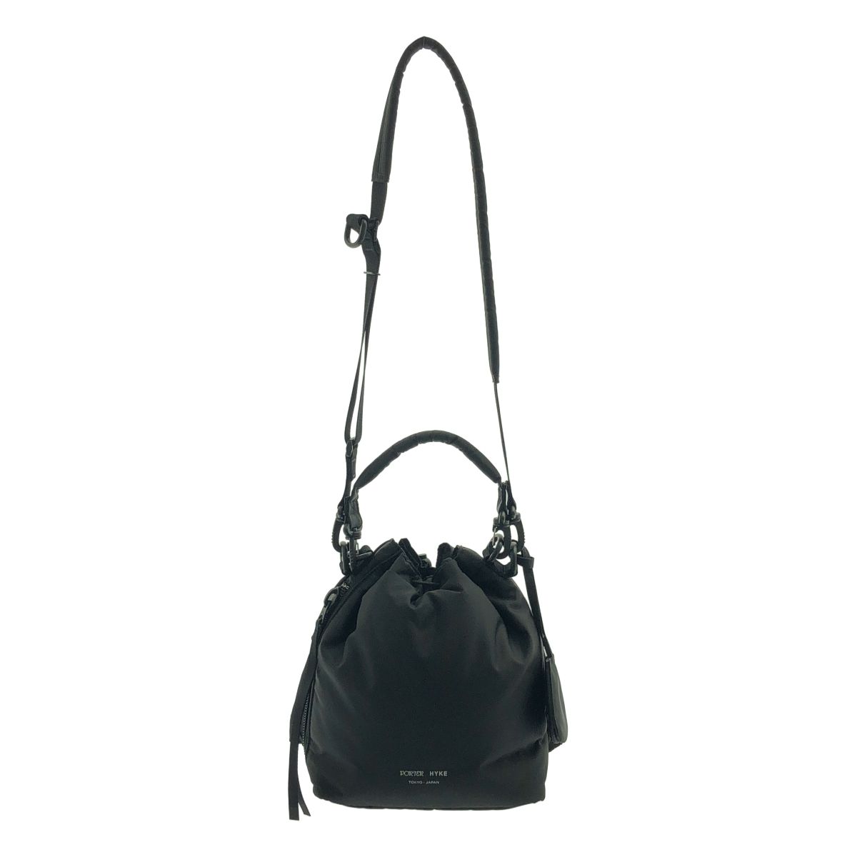 PORTER ポーター ×HYKE 2 WAY TOOL BAG Small ナイロン ツールバッグ S ブラック レディース