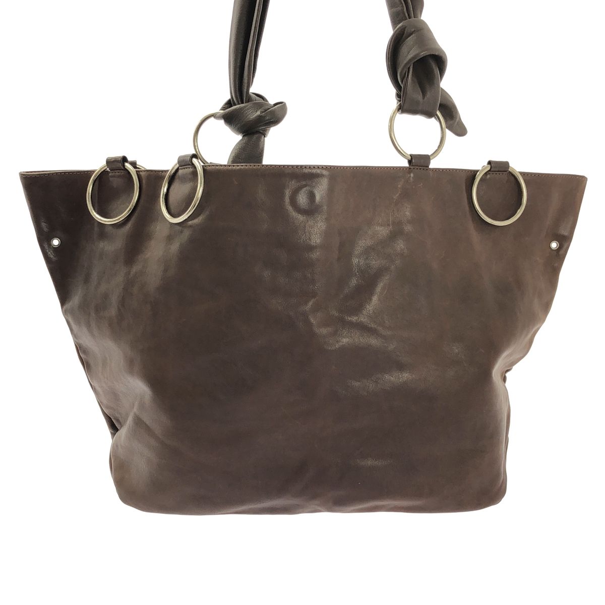 Martin Margiela | マルタンマルジェラ 2000 s レザー ストラップ ショルダーバッグ ブラウン メンズ メッセンジャーバッグ ショルダーバッグ バッグ