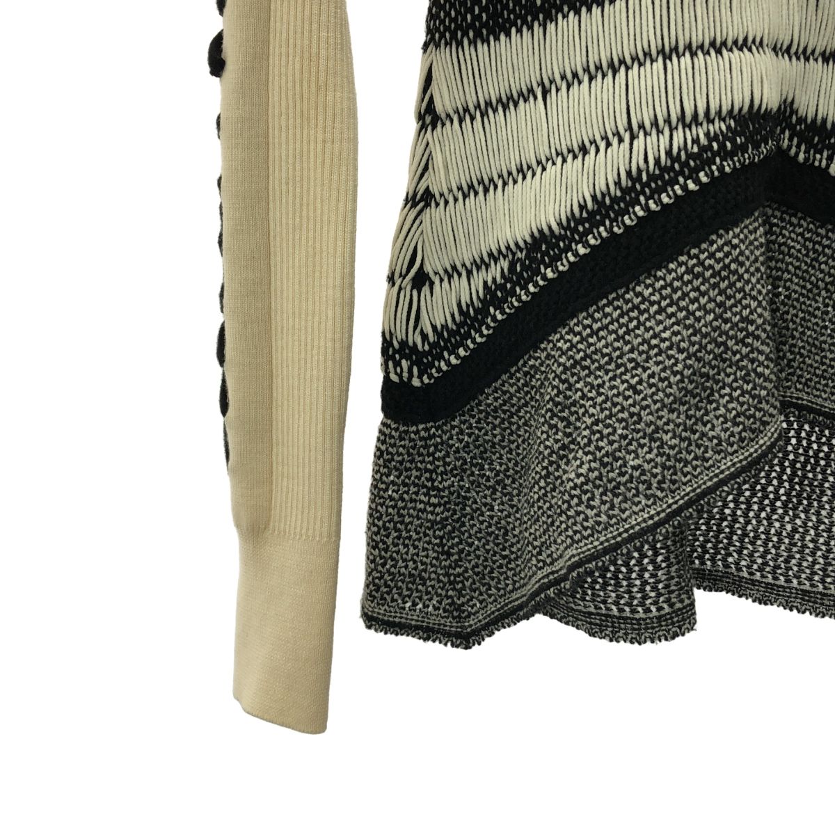 Mame Kurogouchi / マメクロゴウチ | Exotic Pattern Peplum Knit 