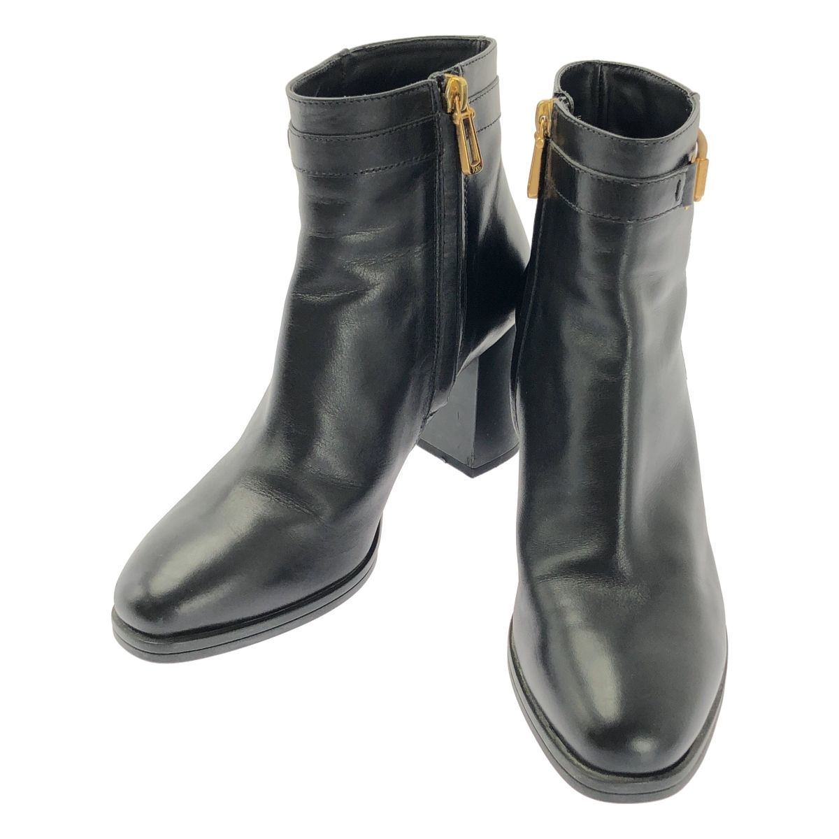 TOD S | トッズ スクエアバックル アンクルブーツ 37.5 ブラック レディース