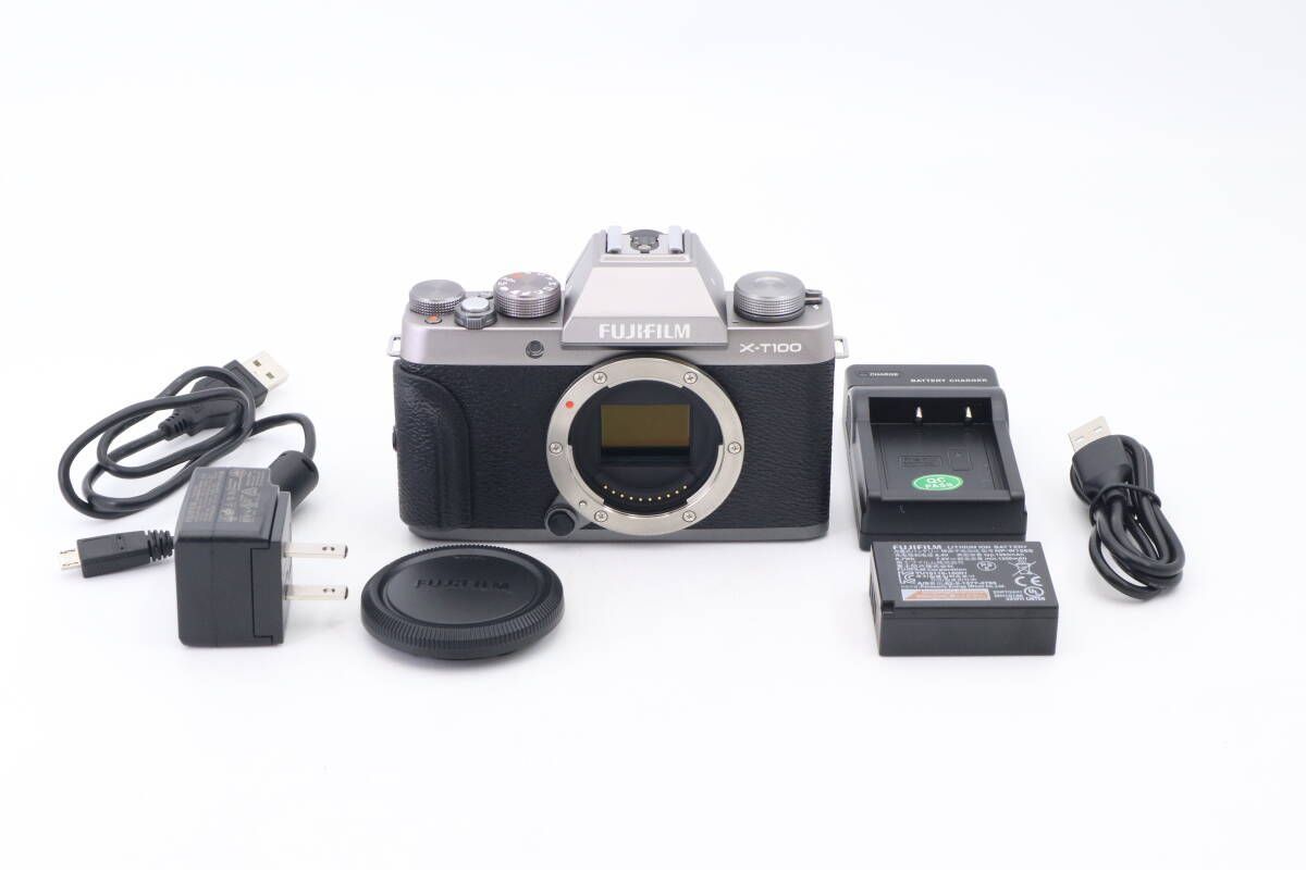 FUJIFILM X-T100 富士フイルム ミラーレス一眼 シルバー (f11965 