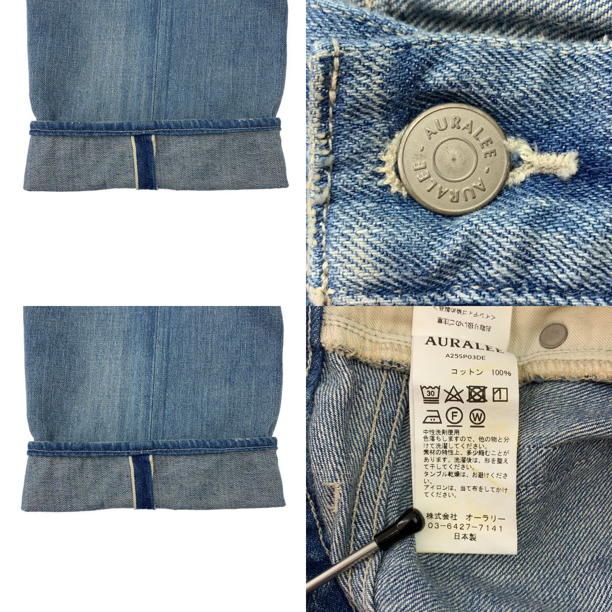 AURALEE / オーラリー | 2025SS | SELVEDGE FADED LIGHT DENIM WIDE