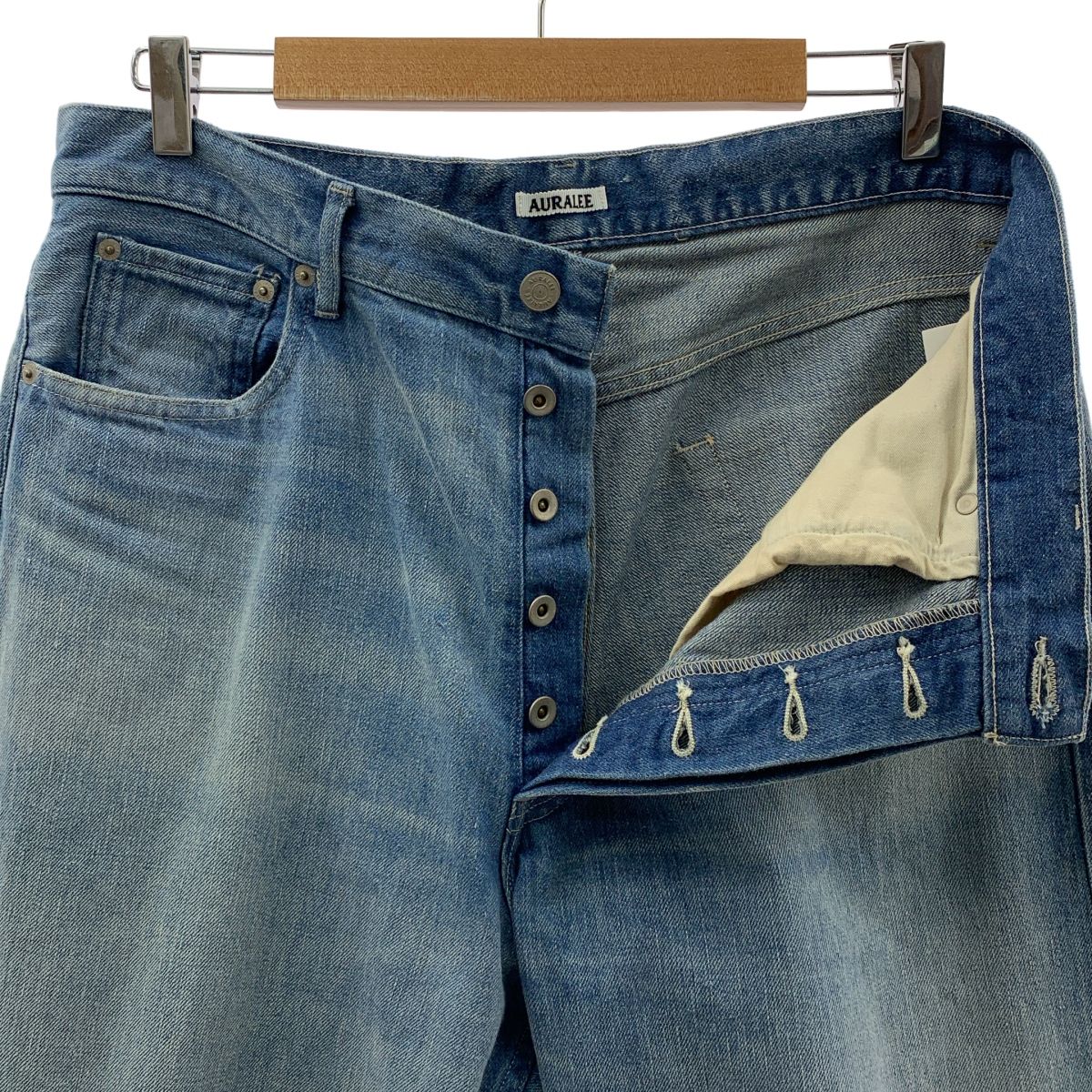AURALEE / オーラリー | 2025SS | SELVEDGE FADED LIGHT DENIM WIDE