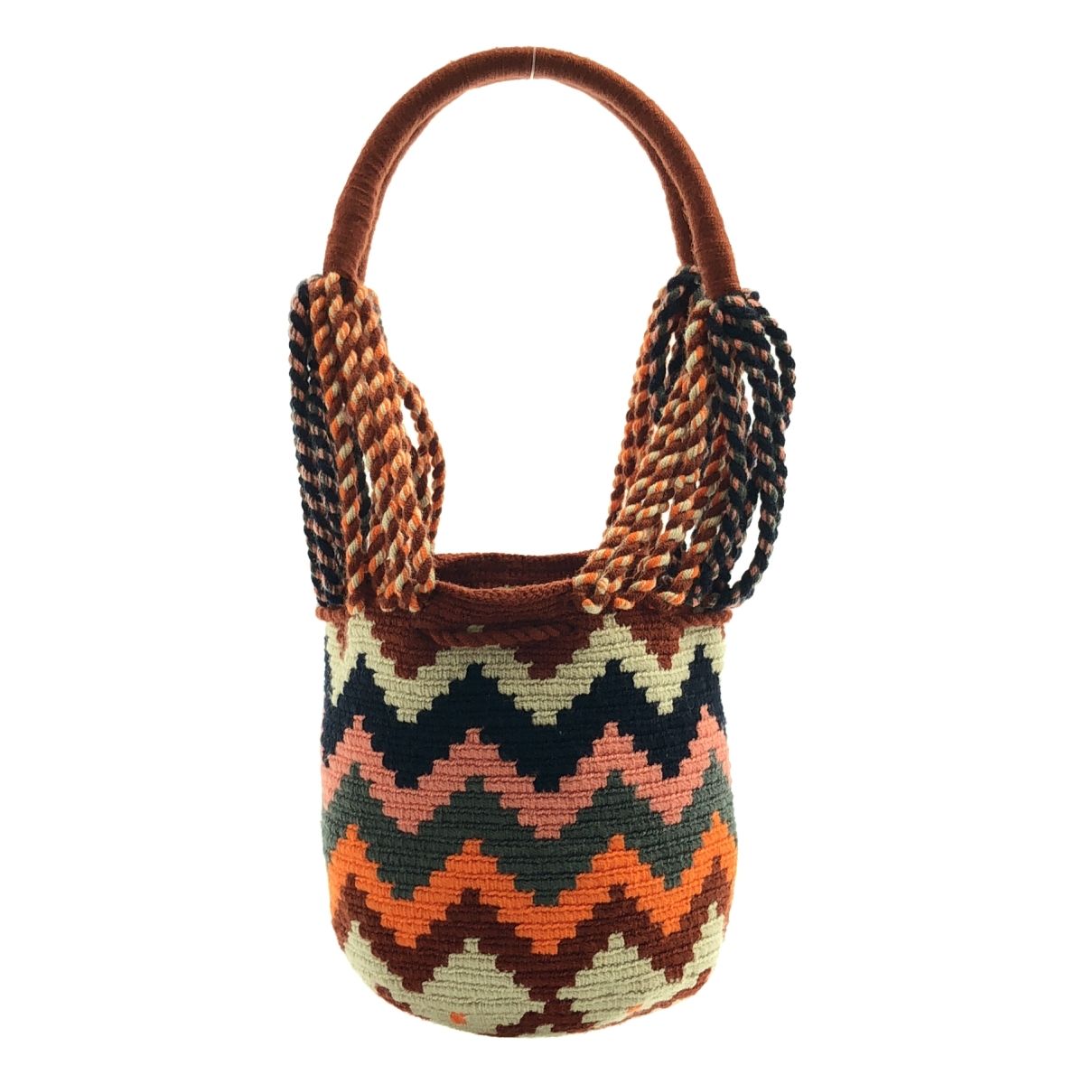 MARNI マルニ クロシェ編み ロゴ ハンド トートバッグ マルチ レディース