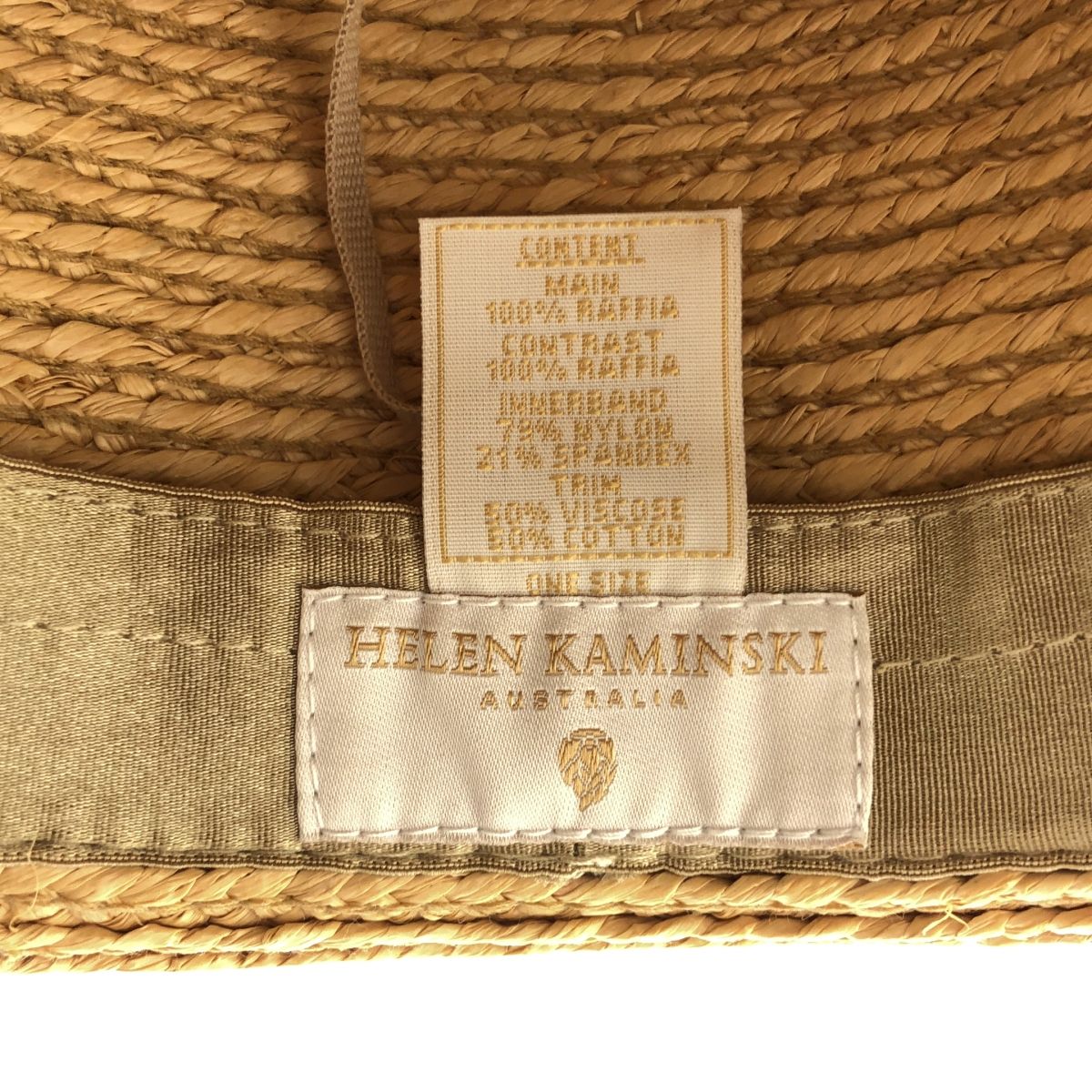 美品】 Helen Kaminski / ヘレンカミンスキー | リボン ハット 麦わら