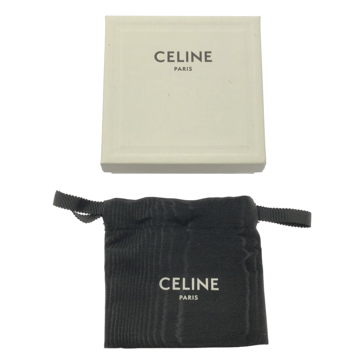 美品】 CELINE / セリーヌ | トリオンフ スナップ ヘアクリップ 2本