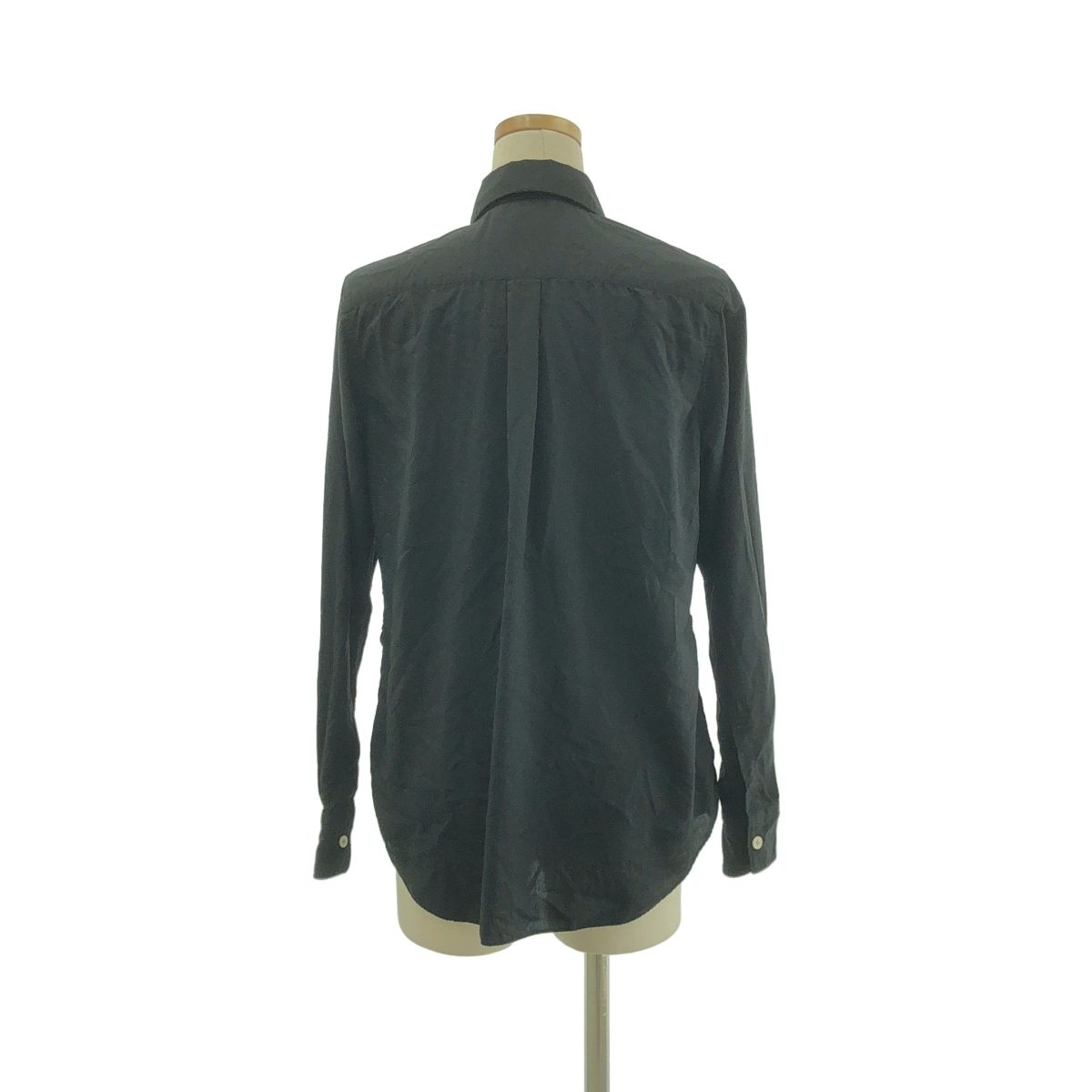 【美品】  COMME des GARCONS / コムデギャルソン | 2020AW | ポリエステル ギャザー ボリューム ブラウス トップス | S | ブラック | レディース 美品】 COMME des GARCONS / コムデギャルソン | 2020AW
