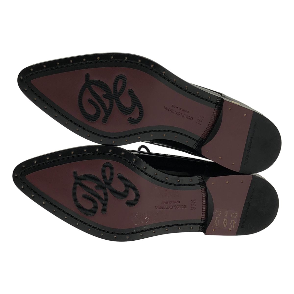  DOLCE＆GABBANA ドルチェ＆ガッバーナドルガバ ビジュー ポインテッドトゥ レースアップ シューズ 36 1 2 ブラック レディース その他 靴