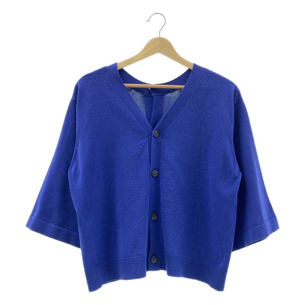 ZUCCa / ズッカ | Vネック ニット カーディガン | M | ブルー