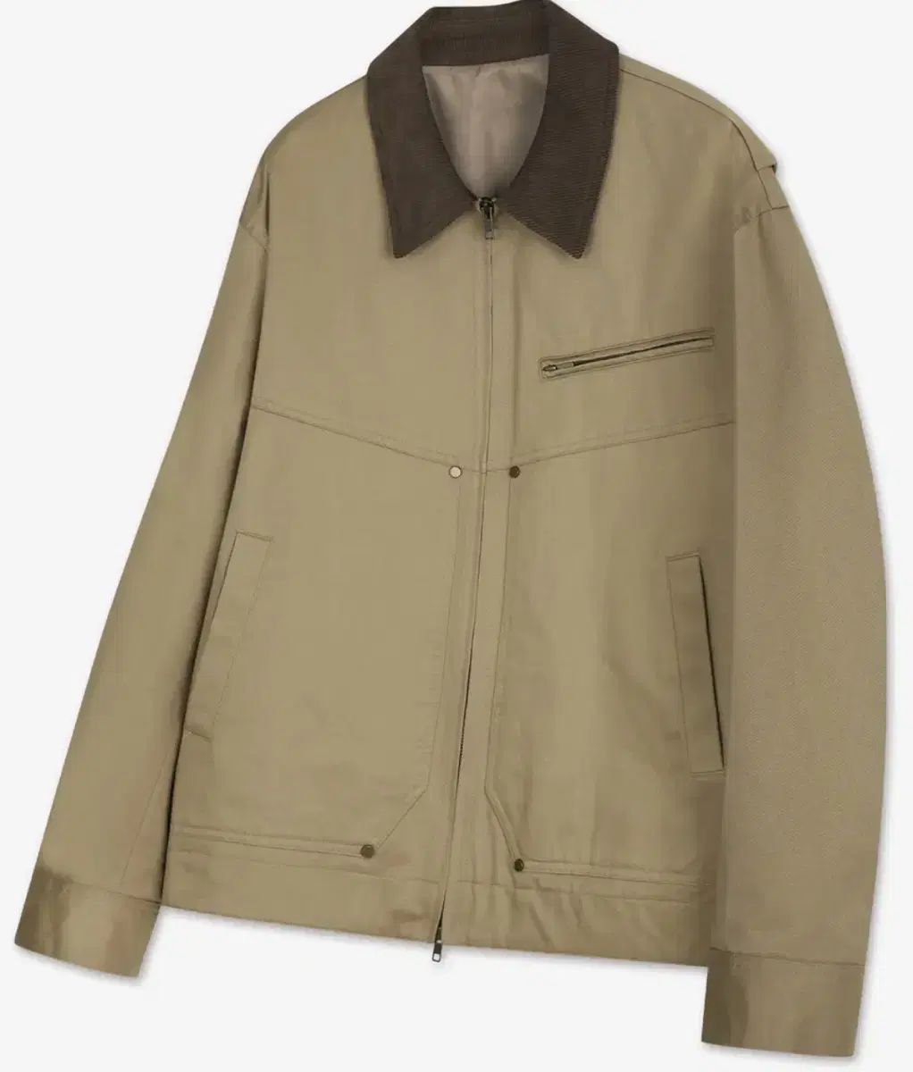 シズ seez DIAGONAL ツイル ウォーク ジャケット BEIGE L