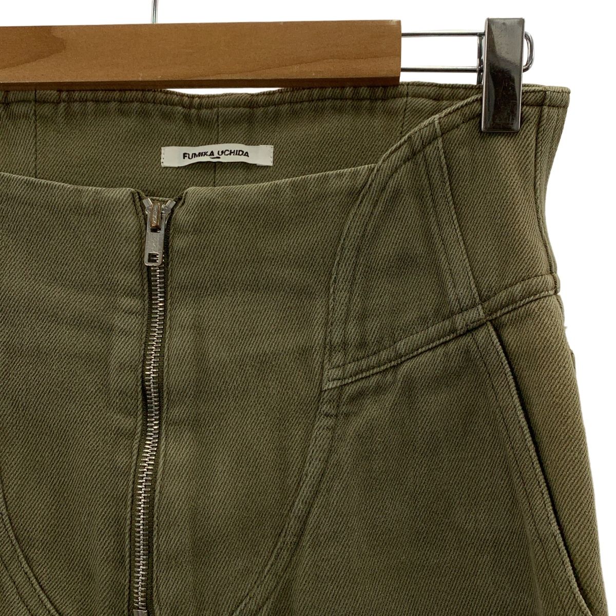 FUMIKA UCHIDA フミカウチダ コルセット デニムパンツ 36 カーキ レディース