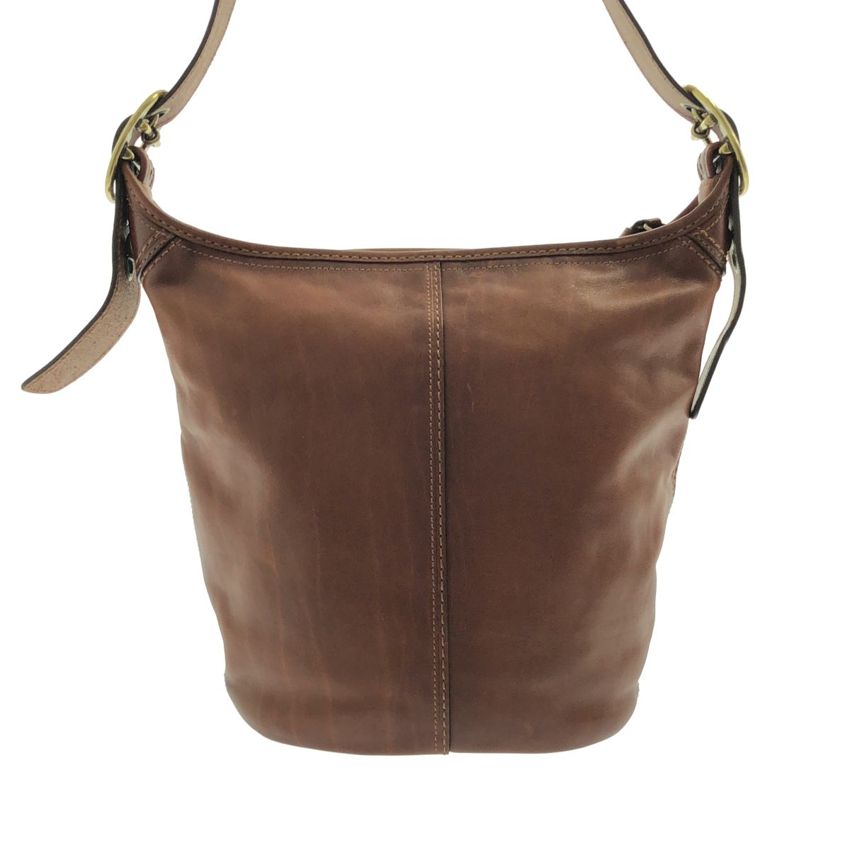 コーチ COACH レザー 茶 バケツ型 ショルダーバッグ 中古コーチ COACH