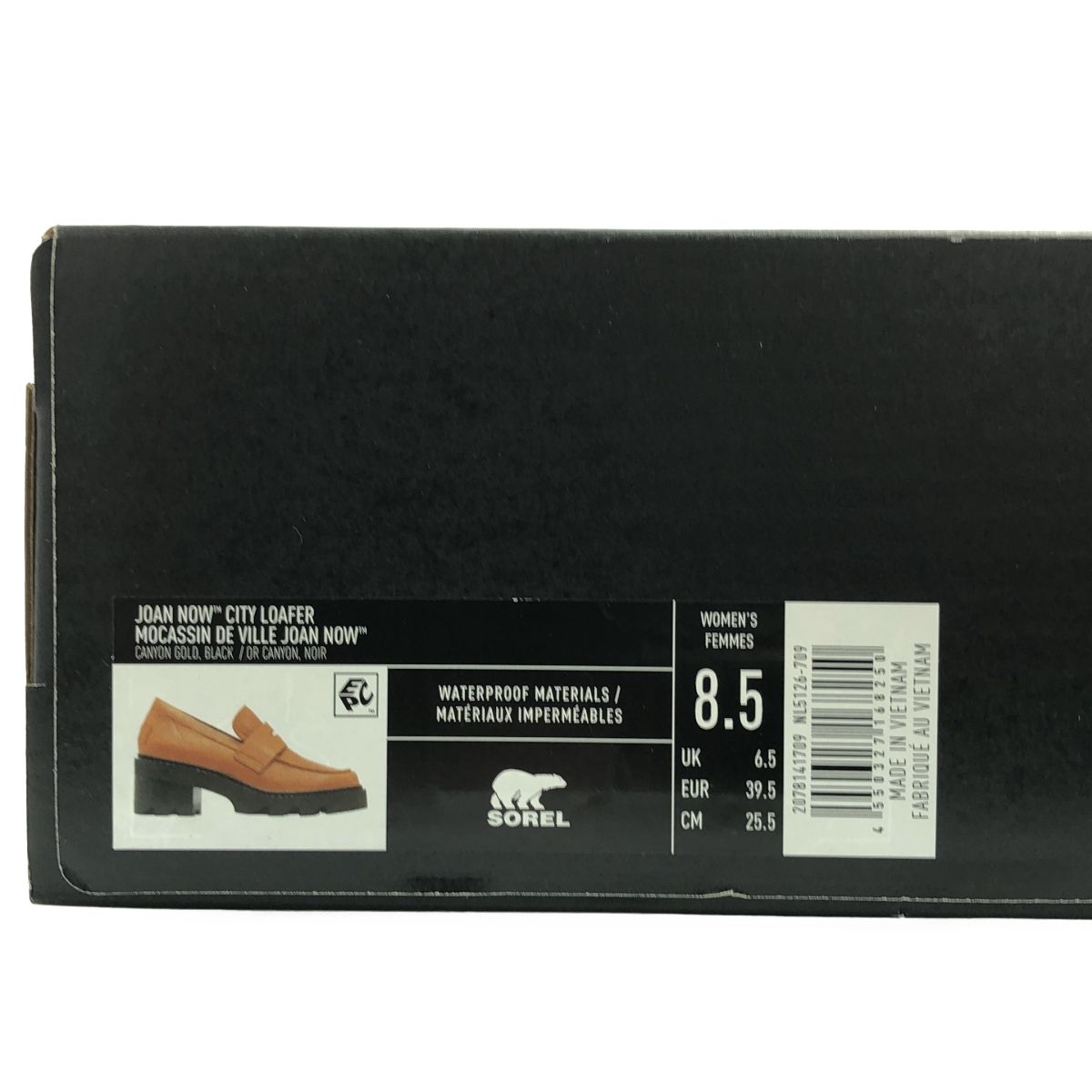  SOREL ソレル レザー ロゴ プラットフォーム ローファー 革靴 25.5 ブラウン レディース その他 靴