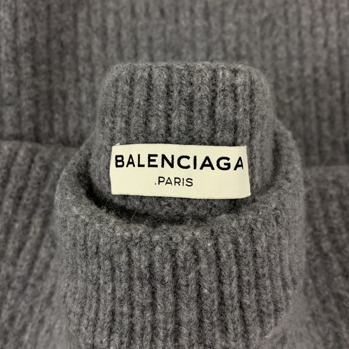 バレンシャガ変形リブ編みニット BALENCIAGA / バレンシアガ | 2way リブ 変形 クルーネック ニット