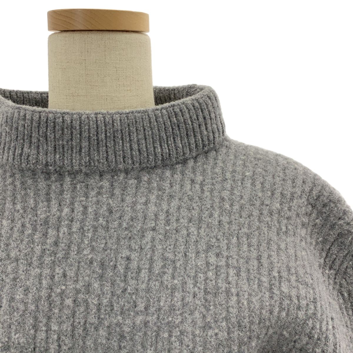 バレンシャガ変形リブ編みニット BALENCIAGA / バレンシアガ | 2way リブ 変形 クルーネック ニット