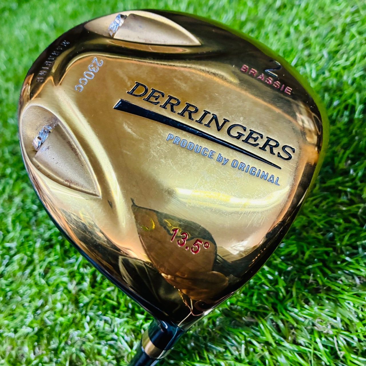 ゴルフクラブ　デリンジャー　#2w Rシャフト DERRINGERS デリンジャー 2番ウッド ブラッシー 13.5° Roots Golf