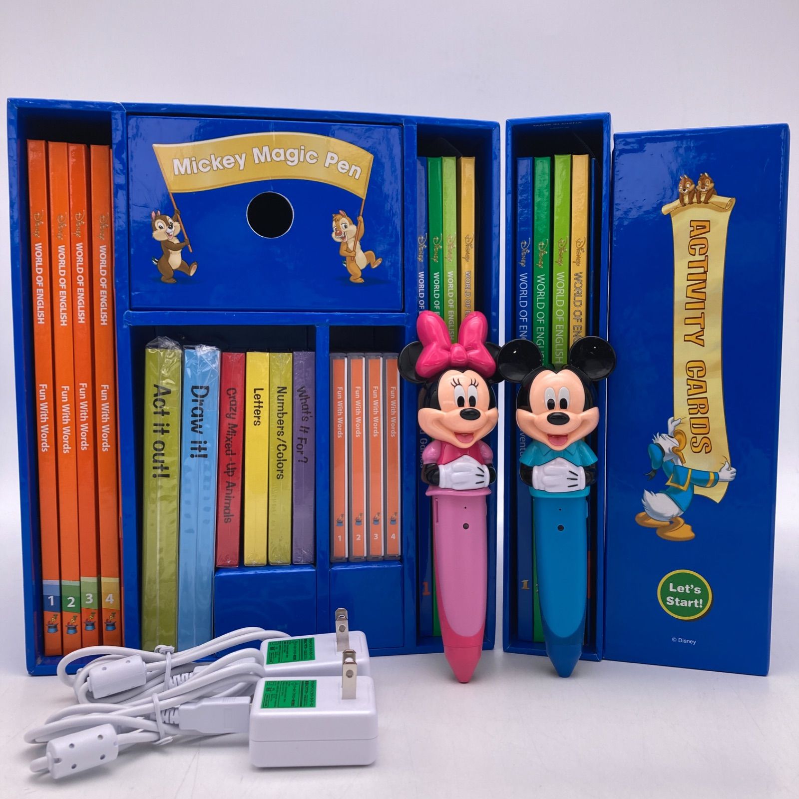 ミッキーマジックペンセット＆アドベンチャー　ディスニー英語システム　600223 ミッキーマジックペンセット・アドベンチャーセット(中古在庫