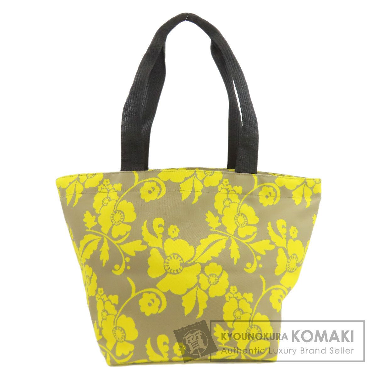 Herve Chapelier エルベ シャプリエ 舟形トート フラワーモチーフ トートバッグ キャンバス レディース