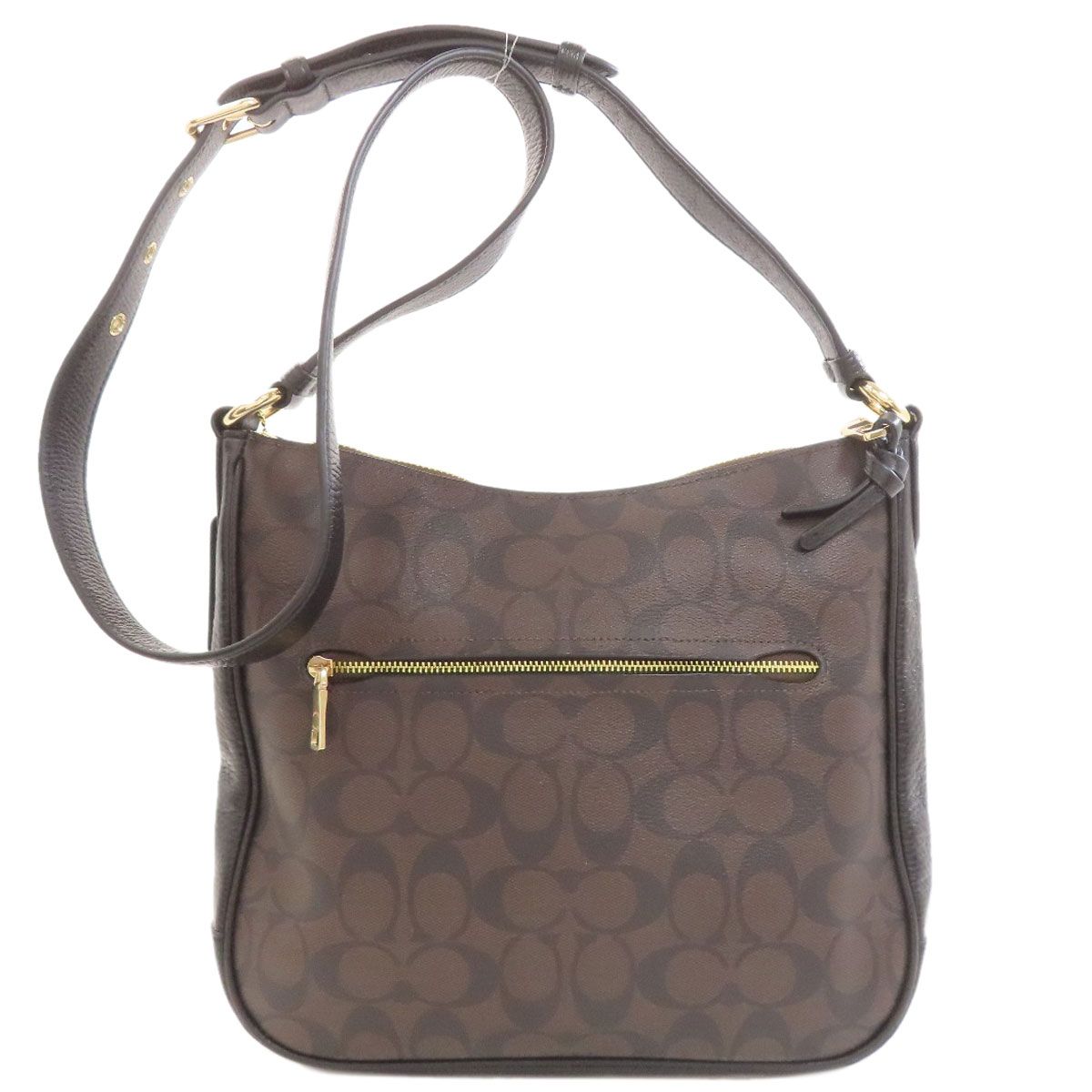 COACH コーチ F79609 シグネチャー ショルダーバッグ PVC レザー 節約