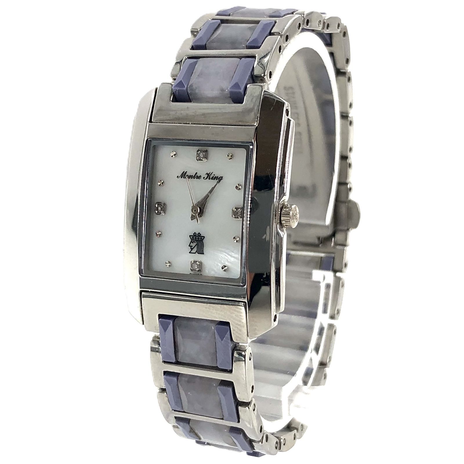 MONTRE KING モンテキング WOO 1029ws ホワイト文字盤 レディース