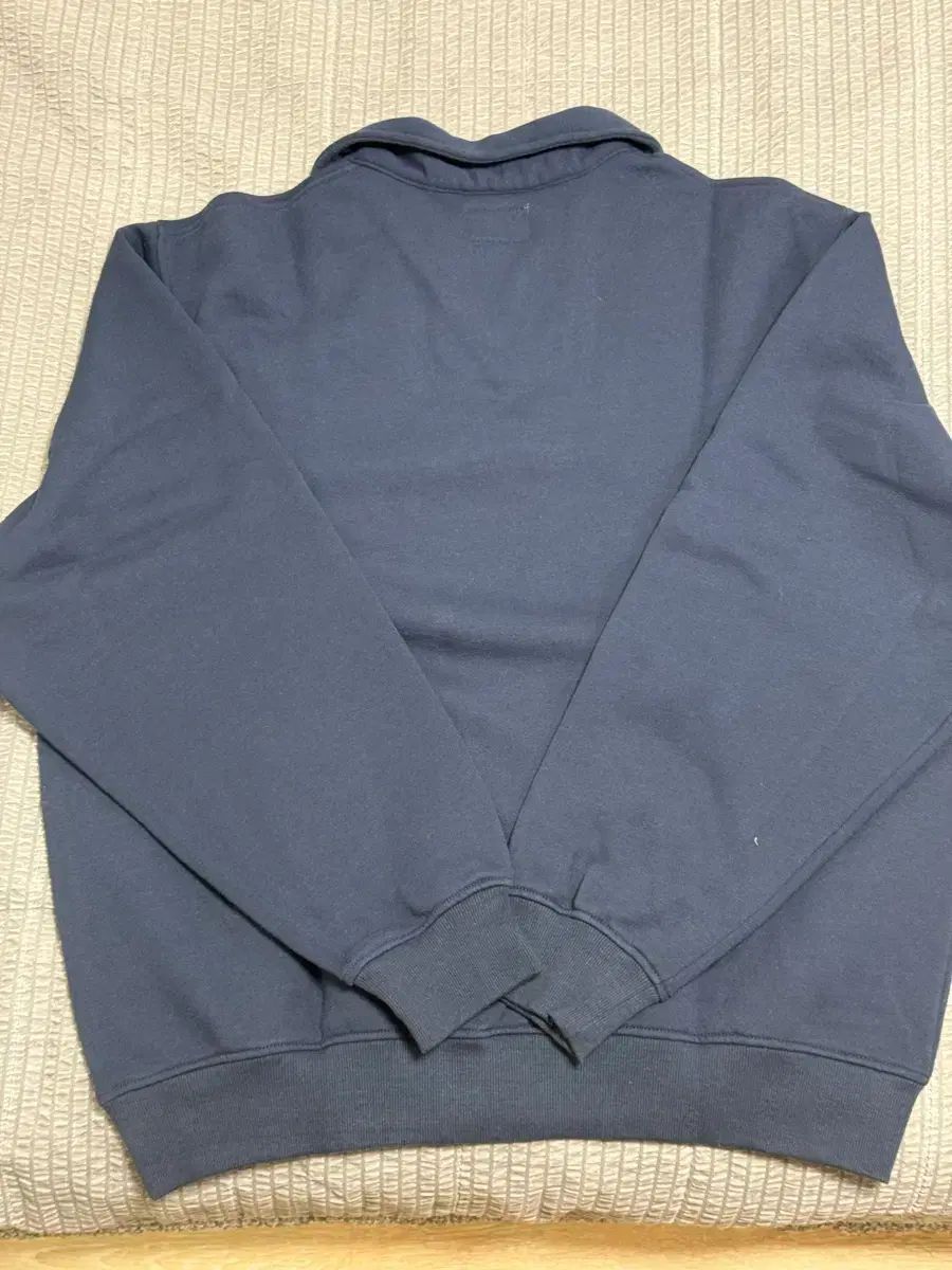 ディスイズネバーザット オープンカラー スウェットシャツ ネイビー XL