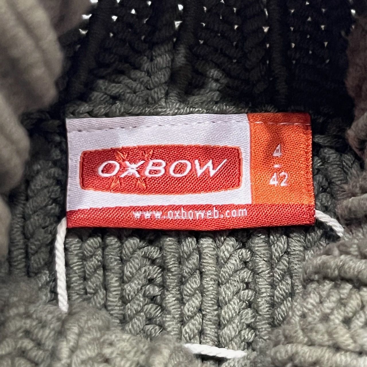 OXBOW コットン アクリル ラグラン タートルネック ニット セーター 
