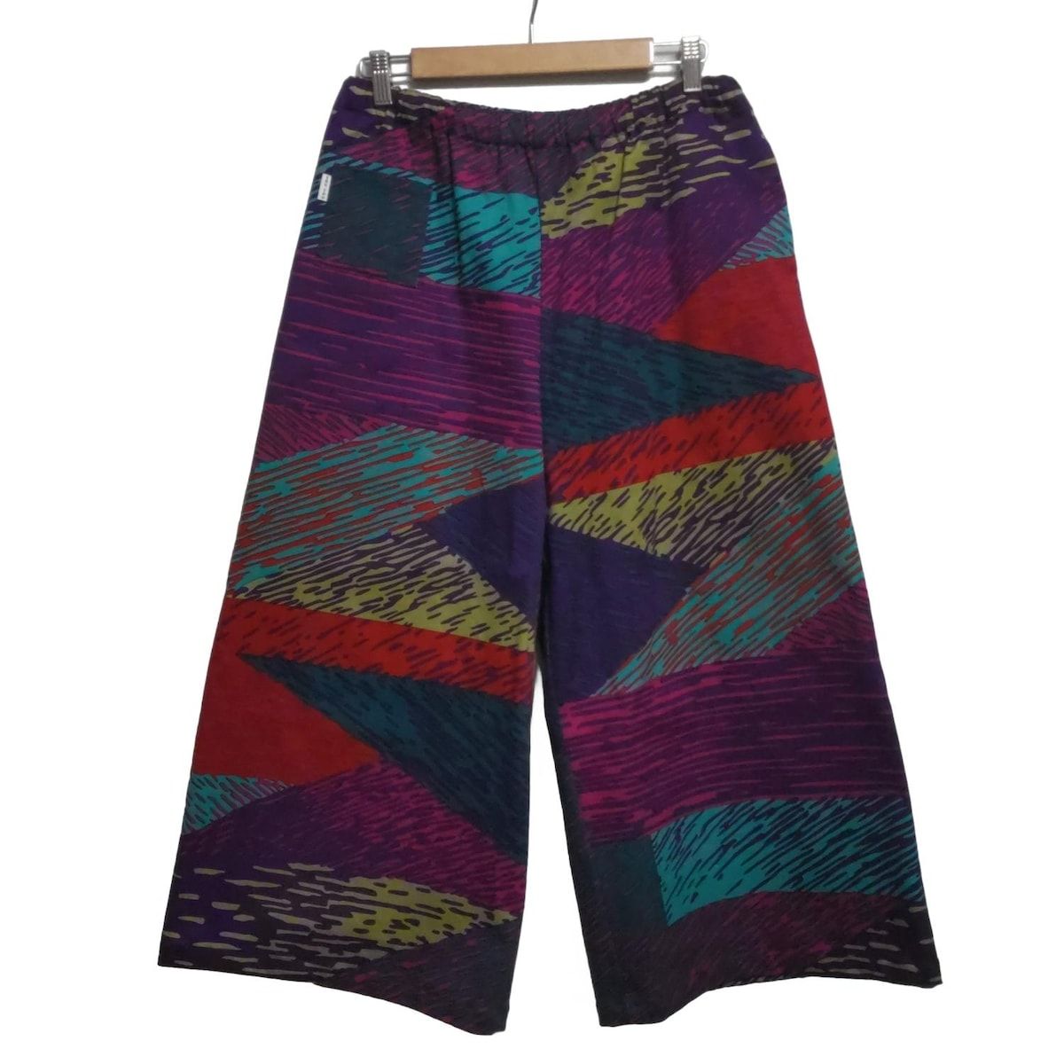 SOU ソウソウ パンツ レディース - パープル×レッド×マルチ フルレングス|ウエストゴム