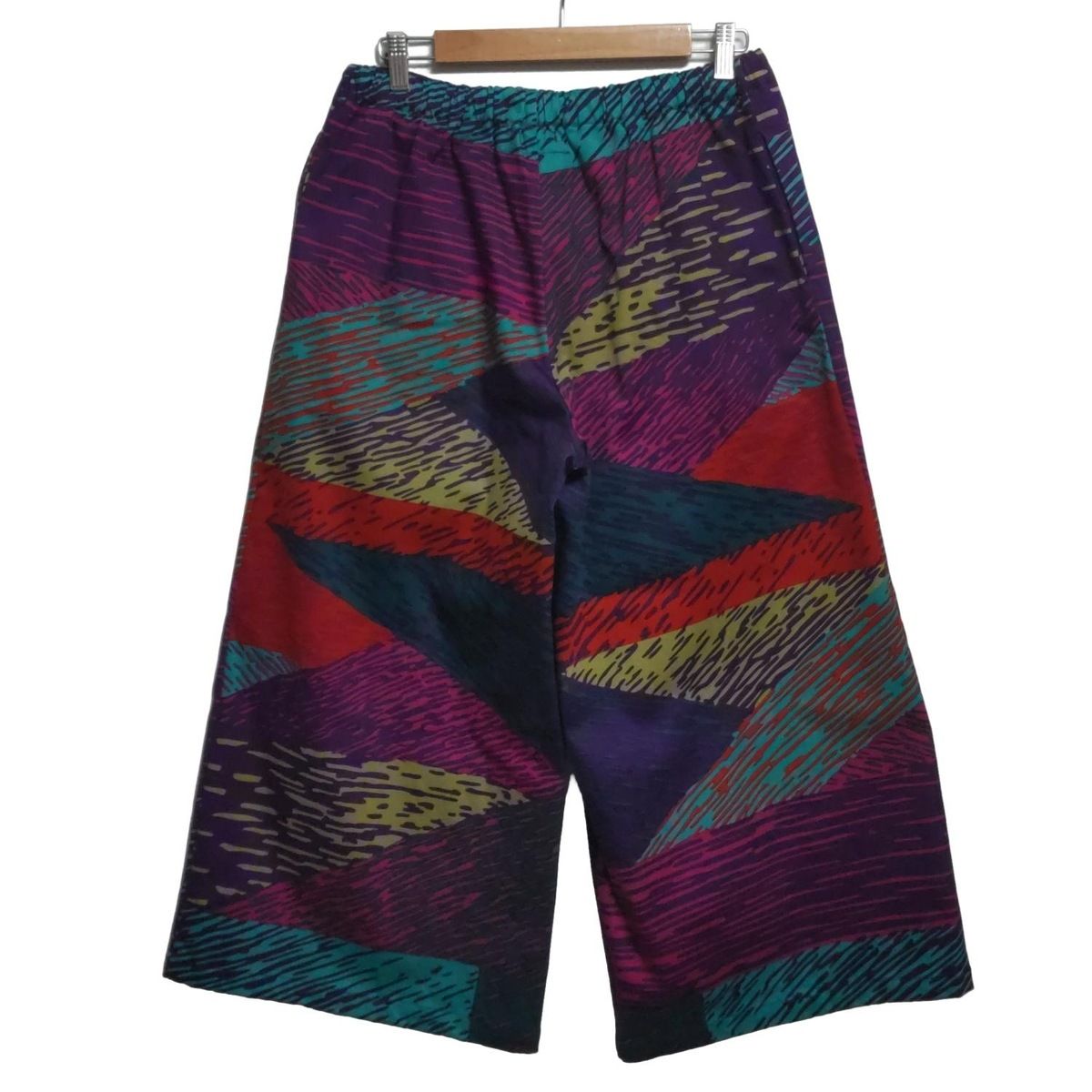 SOU ソウソウ パンツ レディース - パープル×レッド×マルチ フルレングス ウエストゴム