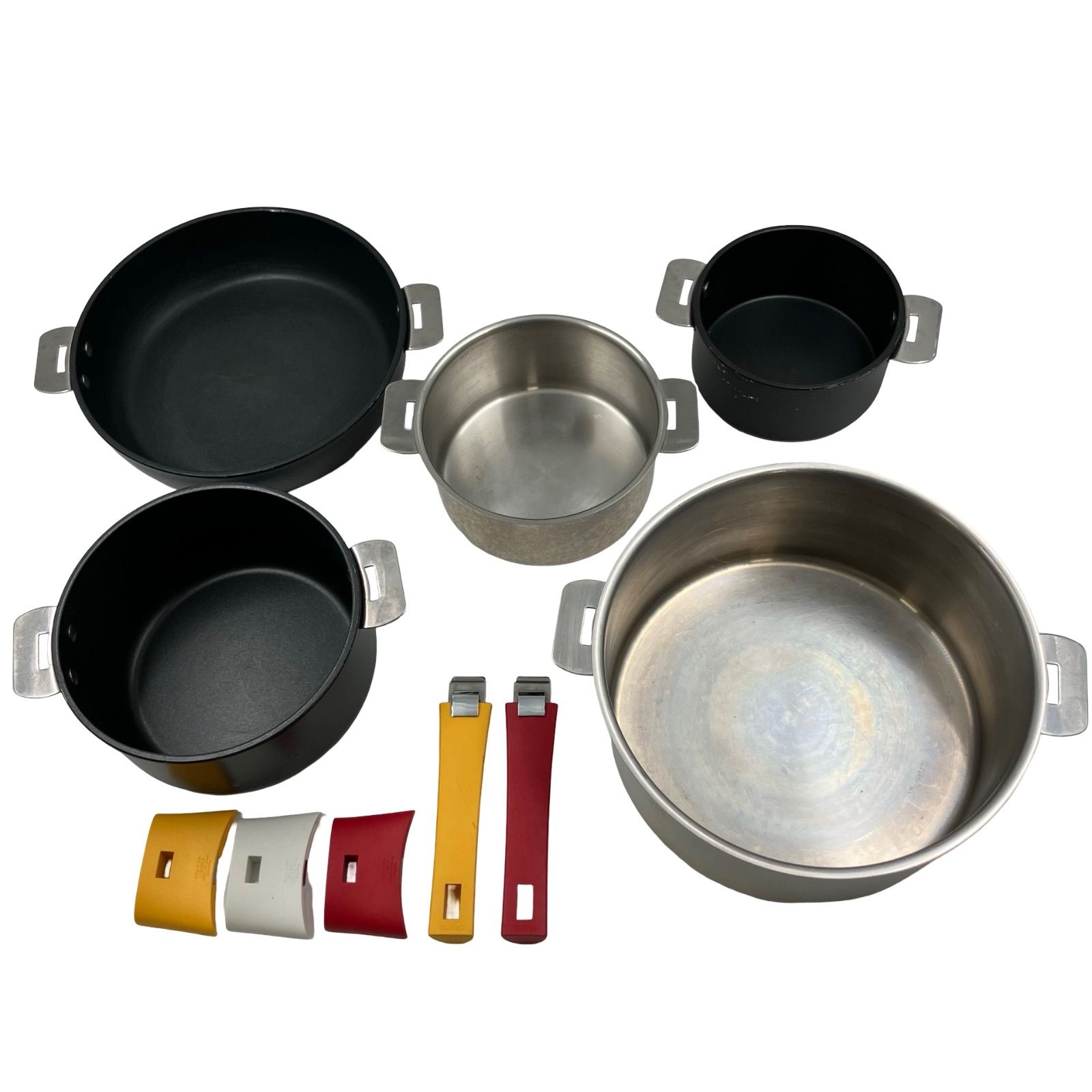 OG 16 CRISTEL クリステル 鍋 フライパン 5点セット 蓋 取っ手付