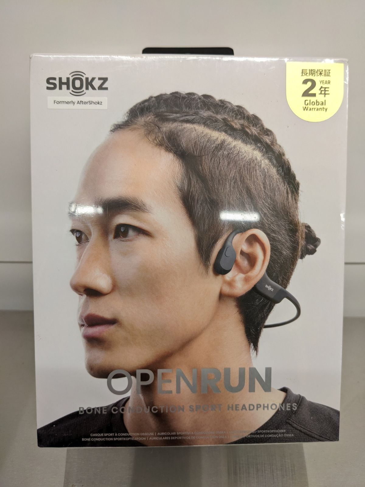 ◎ OpenRun スポーツ骨伝導イヤホン Shokz ショックス ブラック 標準サイズ S 803