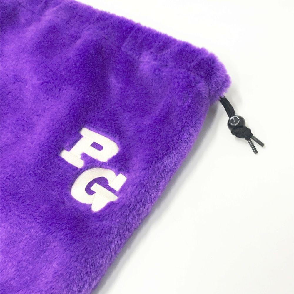 PEARLY GATES パーリーゲイツ シューズケース 巾着袋 ボア ニコちゃん