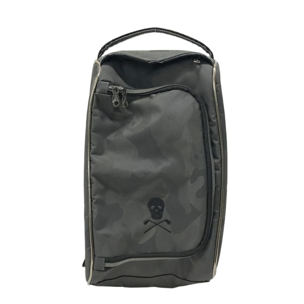 未使用級☆MARK&LONA マークアンドロナ シューズケース カモフラ MARK&LONA マークアンドロナ シューズケース カモフラ 迷彩柄 グレー系