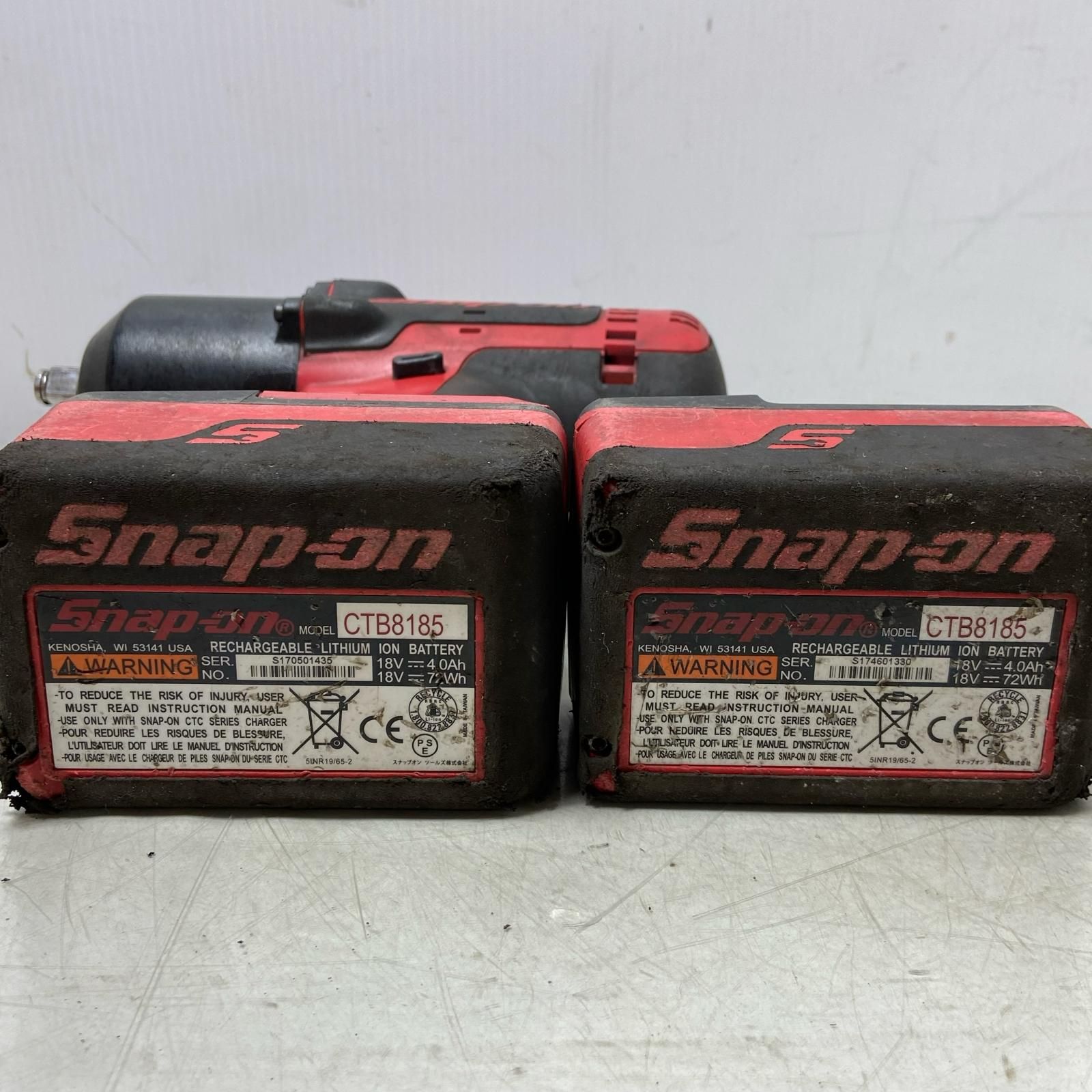 ΦΦSnap-on スナップオン CTJ 8850 18 V 電動インパクトレンチ レッド