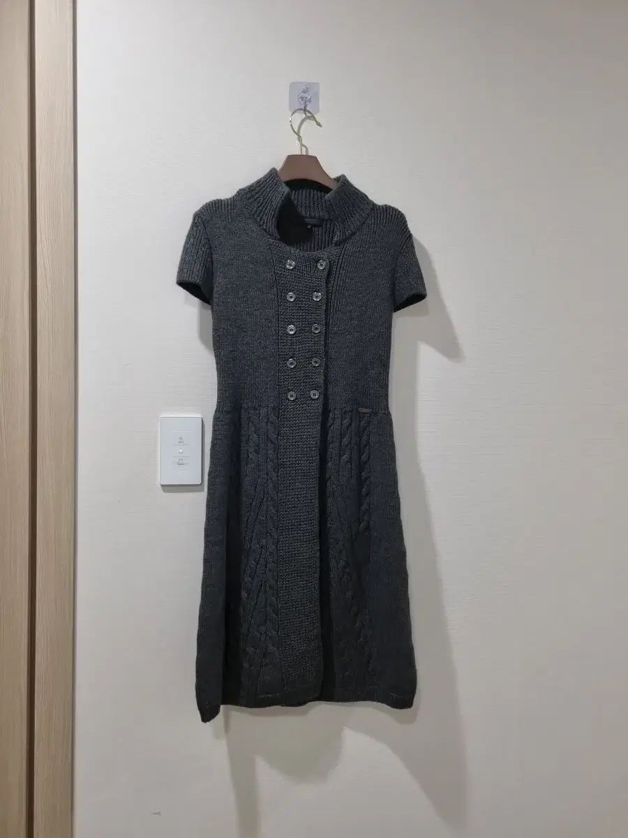 バーバリー ニット 半袖 ワンピース