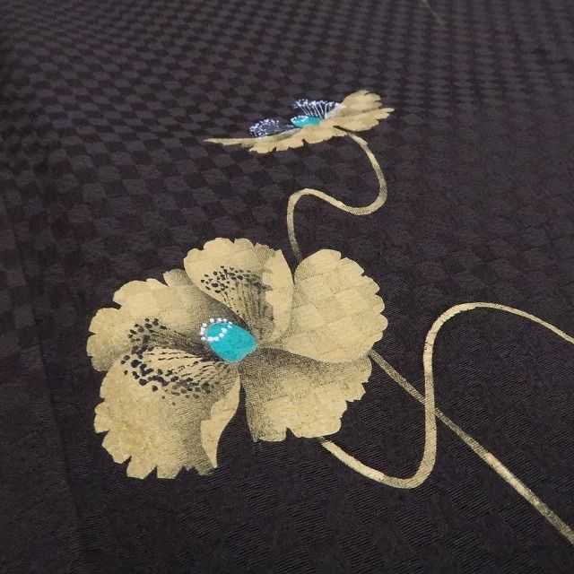 正絹 仕付け糸付