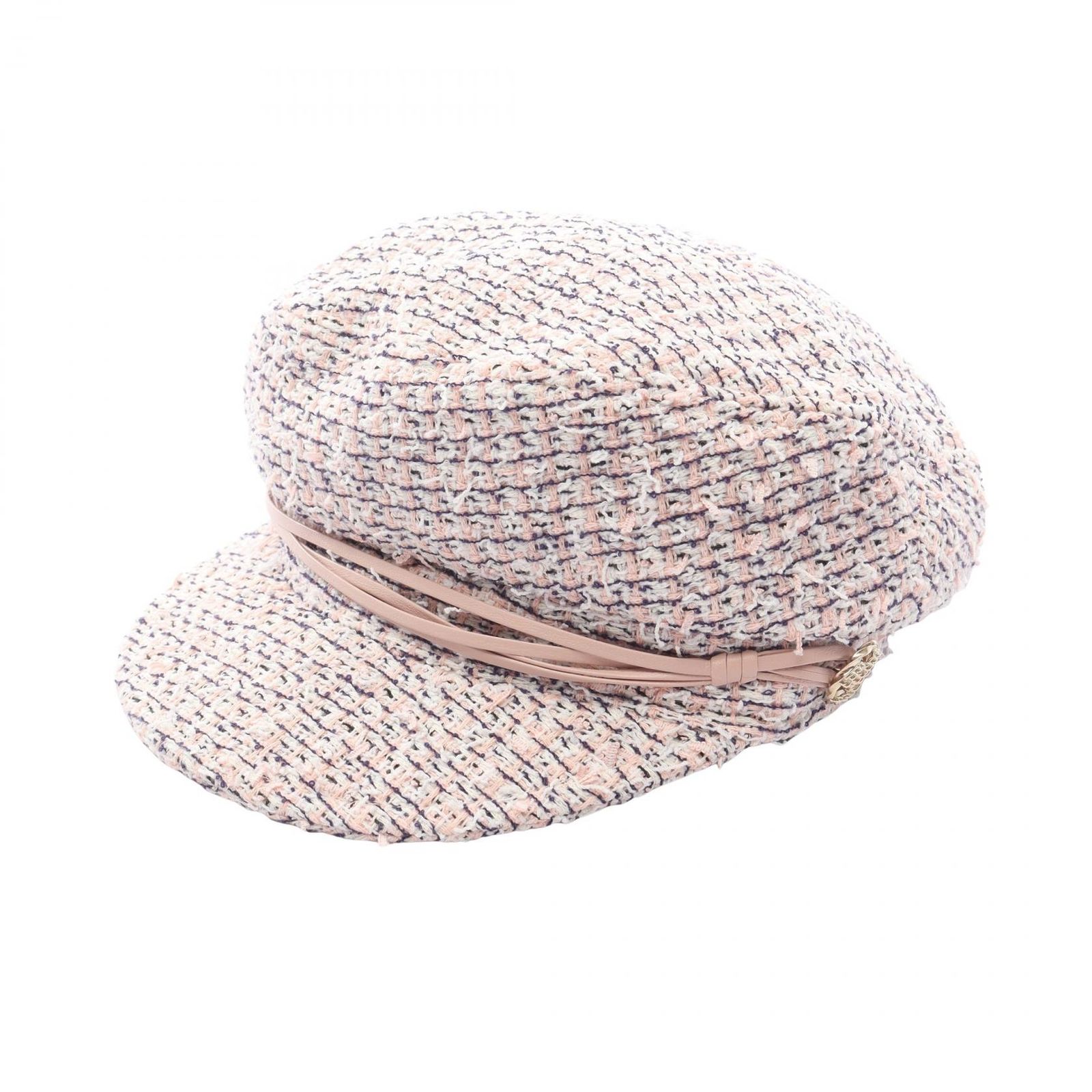 シャネル CHANEL ココマーク ピンク その他 ツイードキャスケット