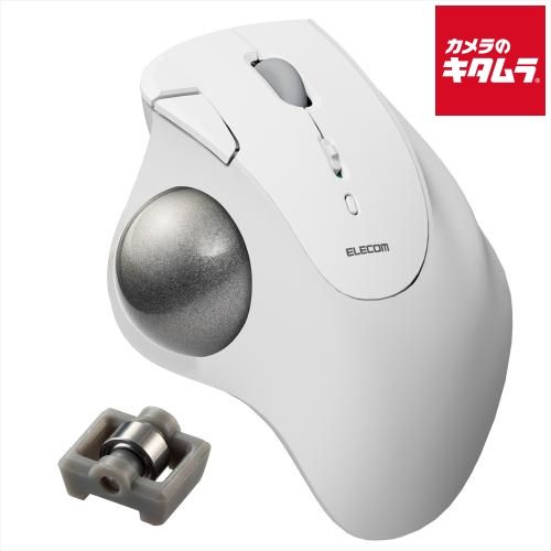 エレコム M- トラックボールマウス IST 36 mmボール 親指 ベアリング支持 Bluetooth 5ボタン ホワイト