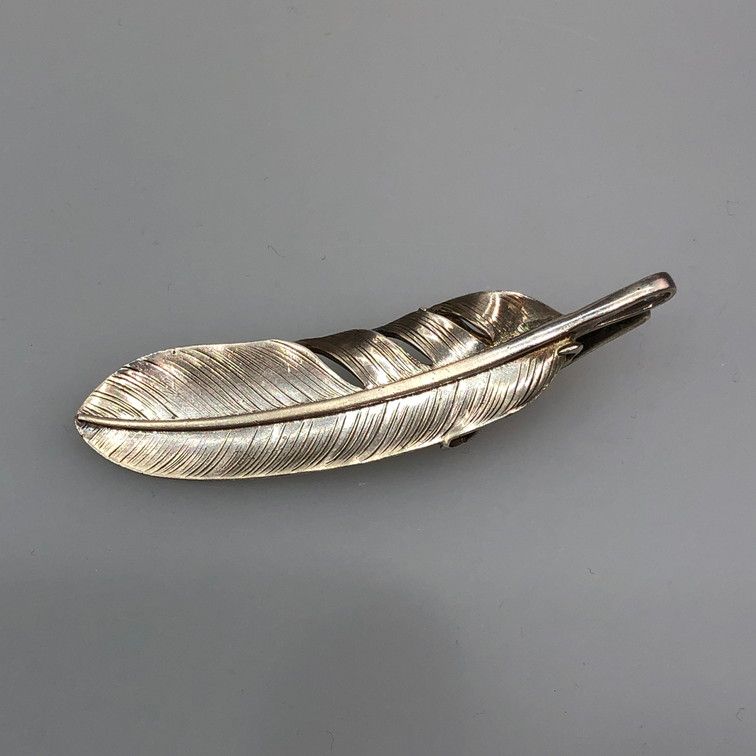 品 鷲見太郎 金メタル付き爪付きフェザー ペンダントトップ 191 251210 SY 01 iwa