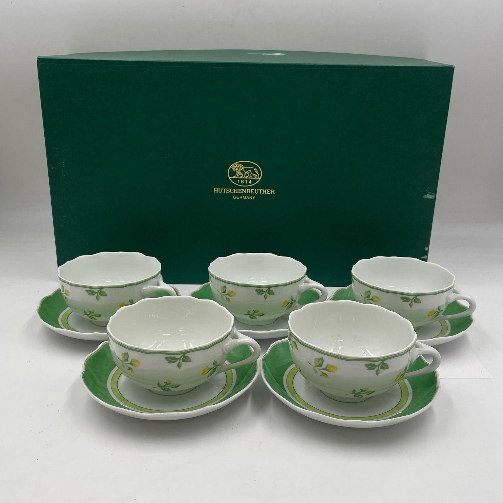 HUTSCHEN REUTHER フッチェンロイター カップ＆ソーサー 5客食器 新古品