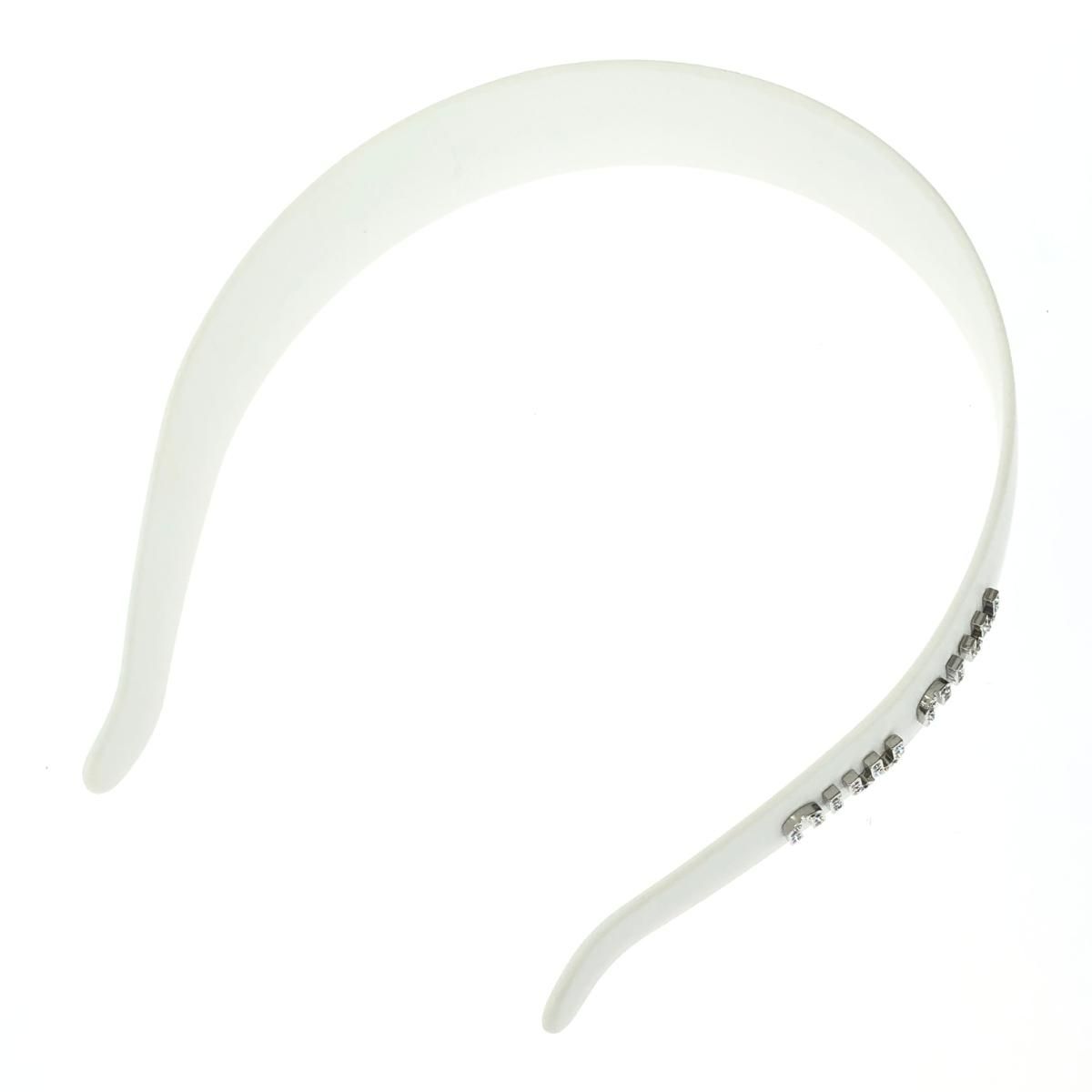 miumiu ミュウミュウ カチューシャ ラインストーン/プラスチック