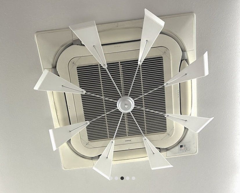 エコエコファン 天カセ式 製品サイズ約約Φ1060㎜ 取付 空調 天井カセット型エアコン 正方形タイプ 950 mm角 トーカイデザイン TES-102 I形