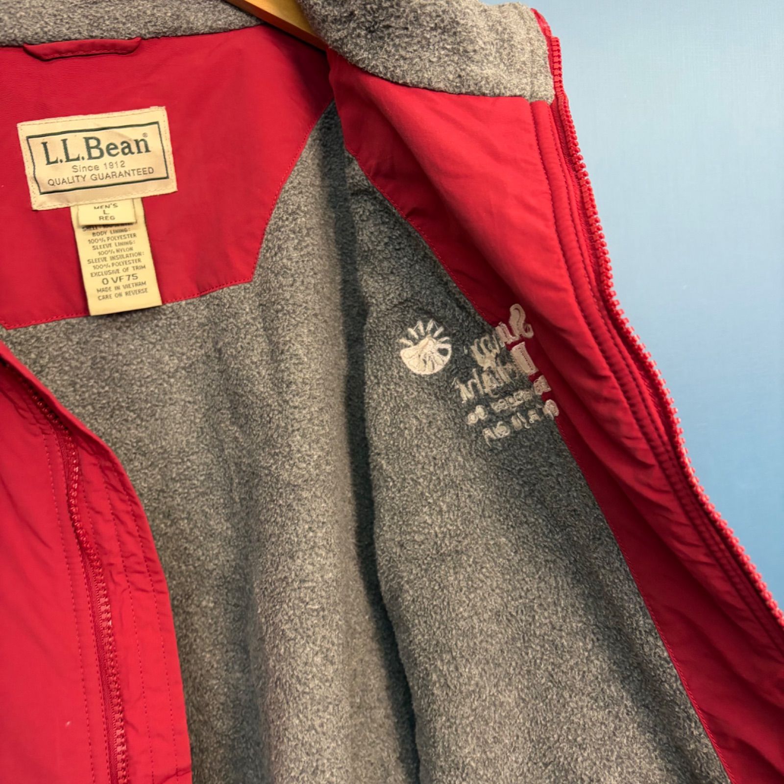 USA古着 エルエルビーン llbean フリース裏地付きナイロンジャケット 
