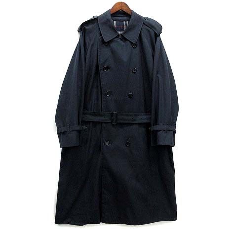 バーバリーズ Burberrys トレンチコート 50 紺 ネイビー 英国製 イギリス製 90 s ヴィンテージ