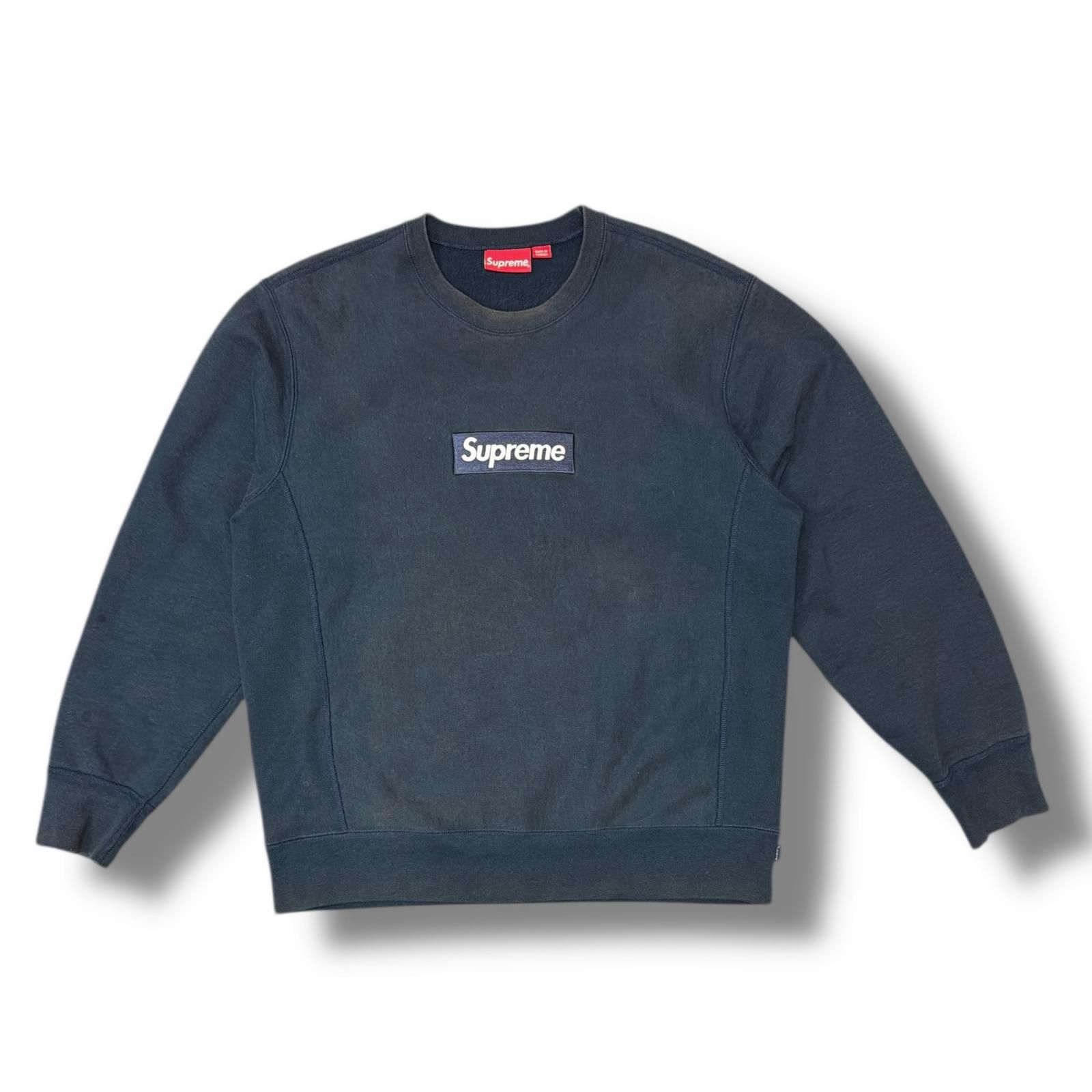 国内正規 Supreme 18AW Box ショップ Logo Crewneck ボックスロゴ
