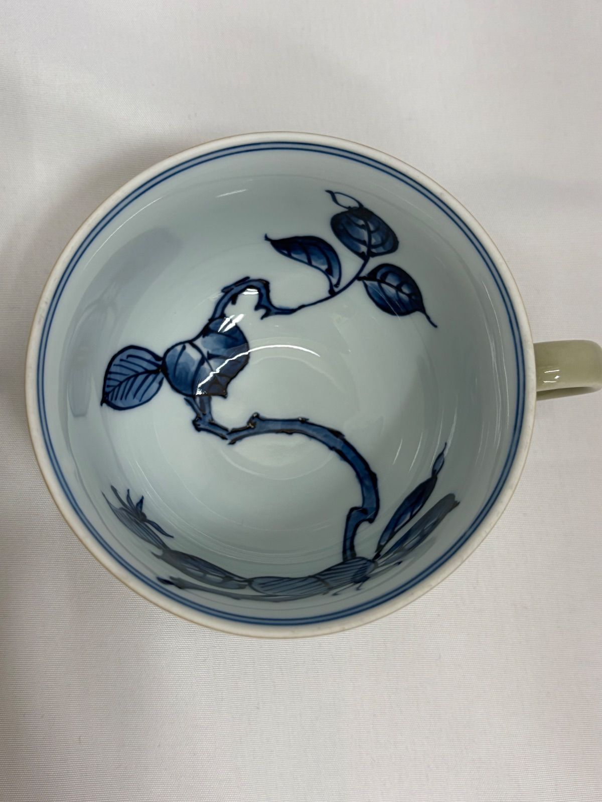 ☆希少☆ 源右衛門窯 ティファニー源 カップのみ 2客 青磁木の葉文